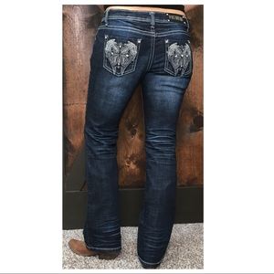 Western cowgirl bootcut jeans
